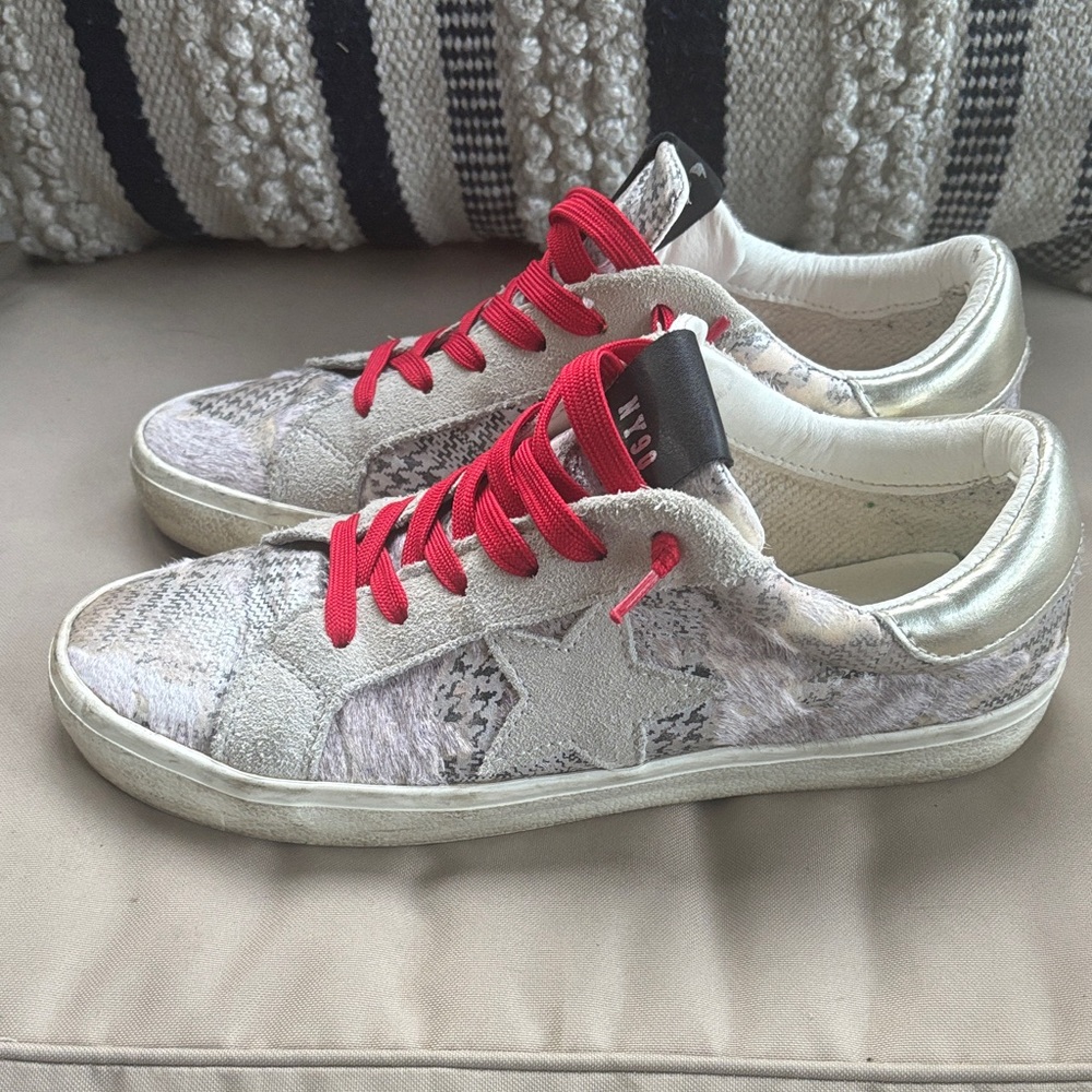 Steve Madden Philosophy Calf Hair & Suede Sneaker Golden Goose Style 10M